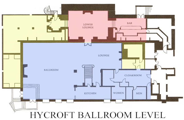 HYCROFT BALLROOM LEVEL SCHEMATIC